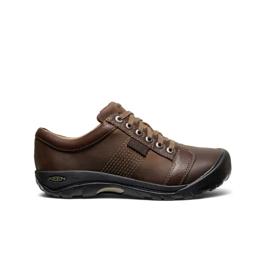 Men's Austin Shoe Wide  |  Chocolate Brown Work Shoes