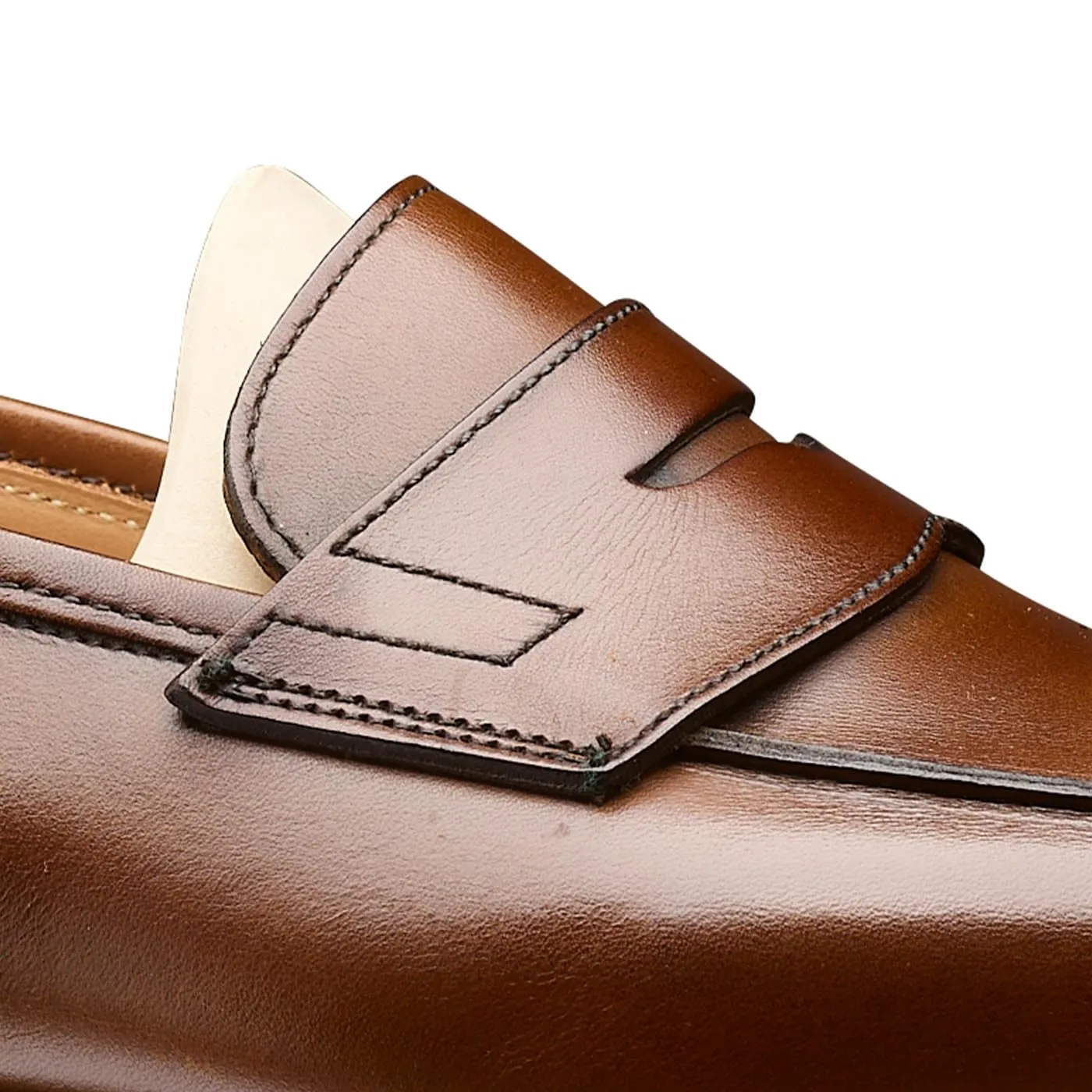 Open Guard Grantham 2 Dark Brown Burnished Calf