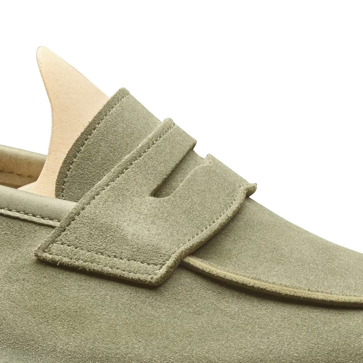 Practical All-day Shoes Modern Minimalist Lilou Pistachio Calf Suede