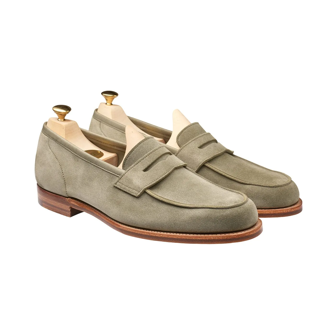 Lilou Pistachio Calf Suede Smooth Step Market Walk