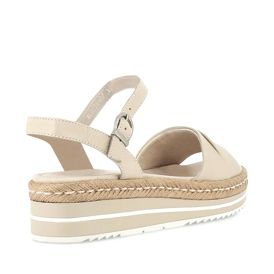 Low Heel streamlined look ALICIA - ALMOND LEATHER