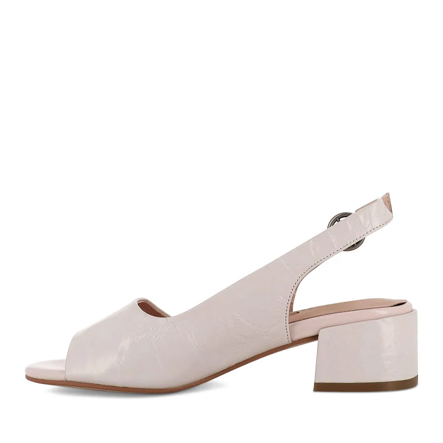 RAVEN - NUDE PATENT LEATHER Elastic laces Sea View