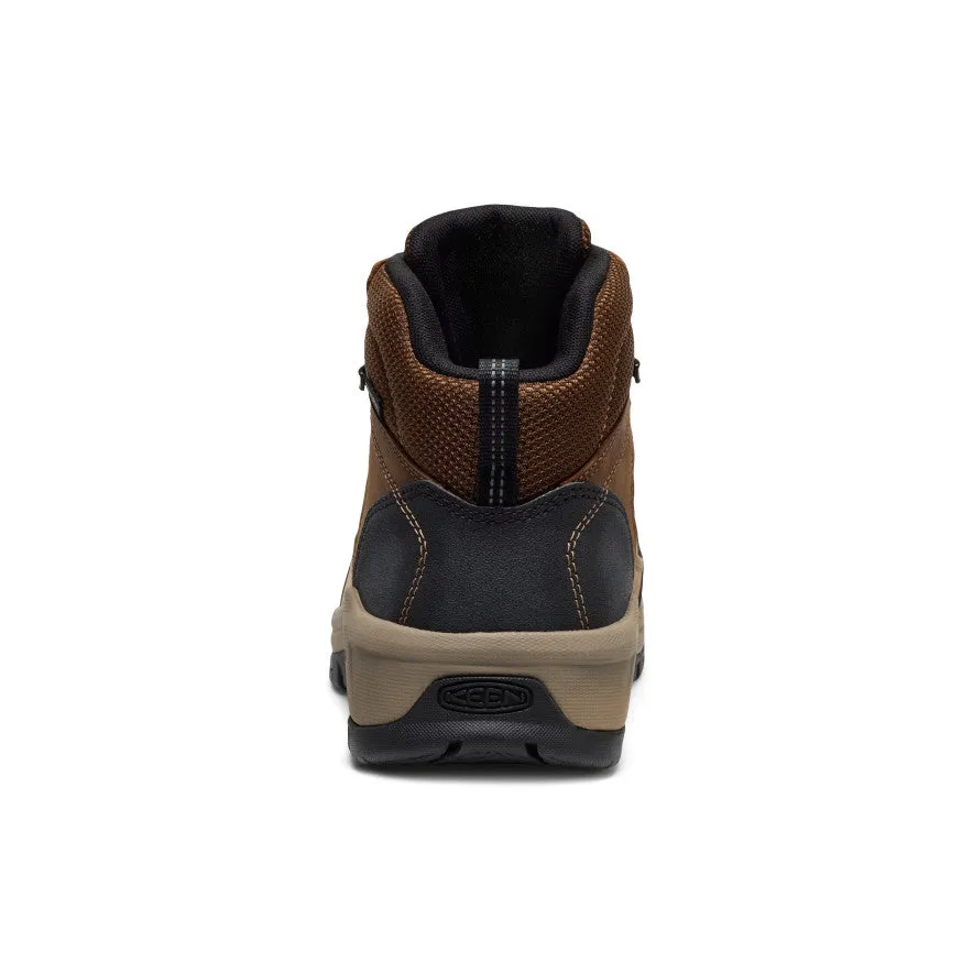 Men's Skokie Waterproof Work Boot (Carbon Toe)  |  Dark Earth/Black lightweight user