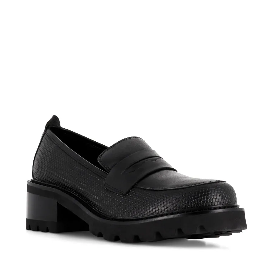 Casual Movement Ultra light DELMIRA - BLACK LEATHER
