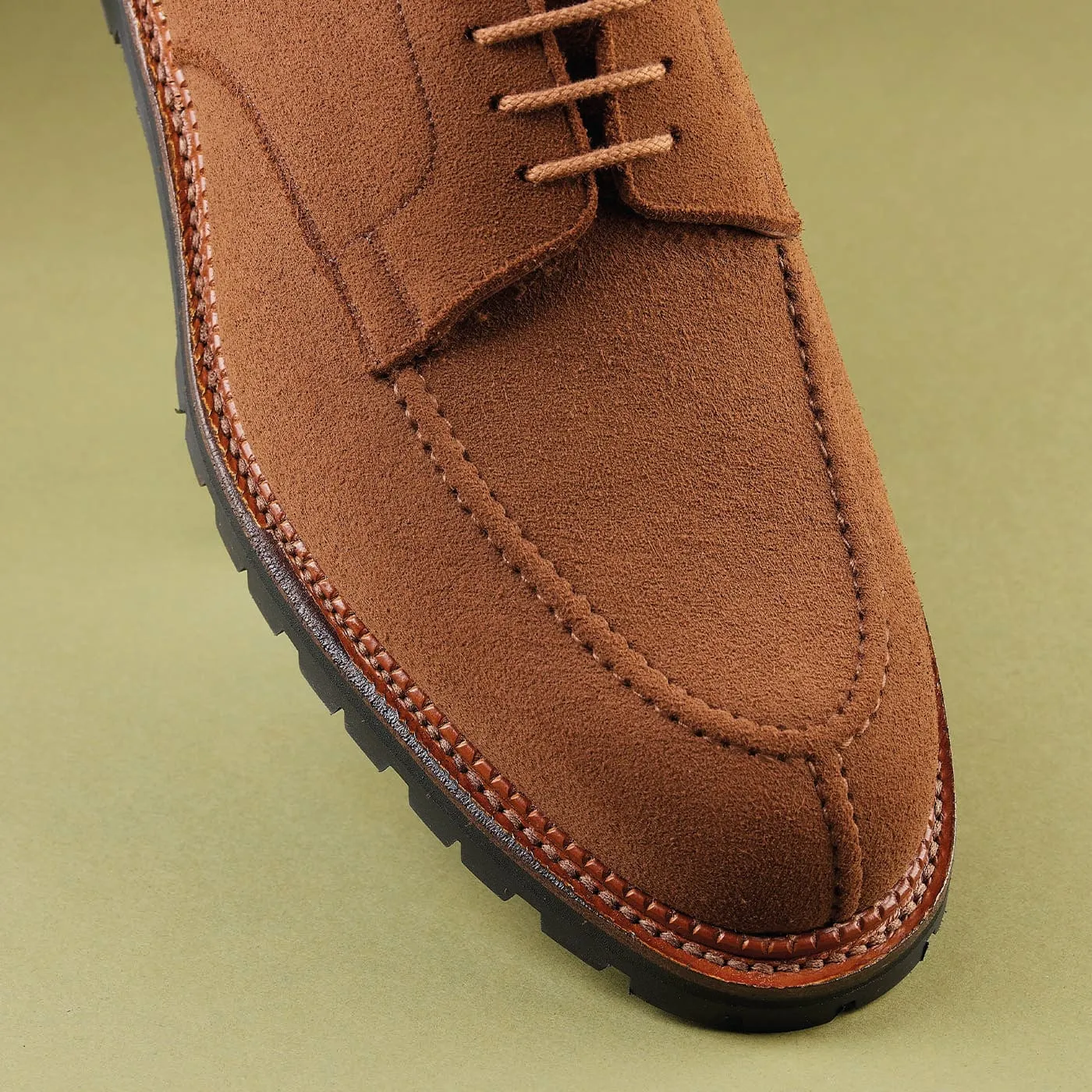 Denver Tobacco Deer Skin Suede All-season Leather Shoes Lightweight Slip-Ons