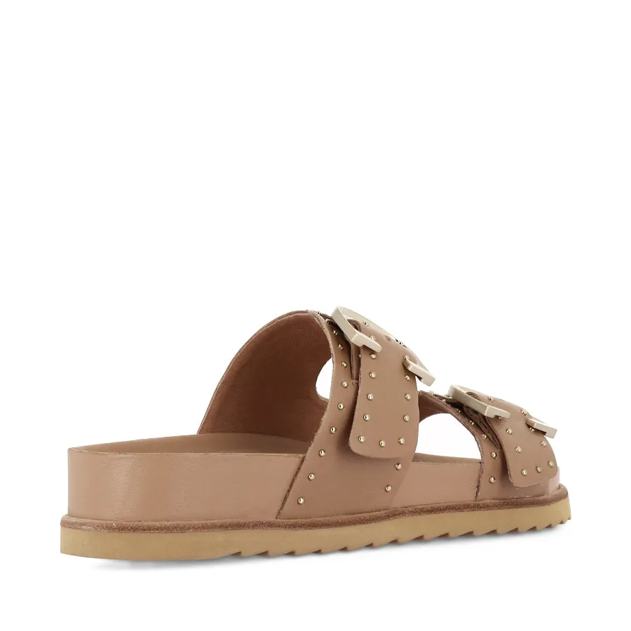 DEON - CAMEL STUD LEATHER Cool Comfort Soft Slip