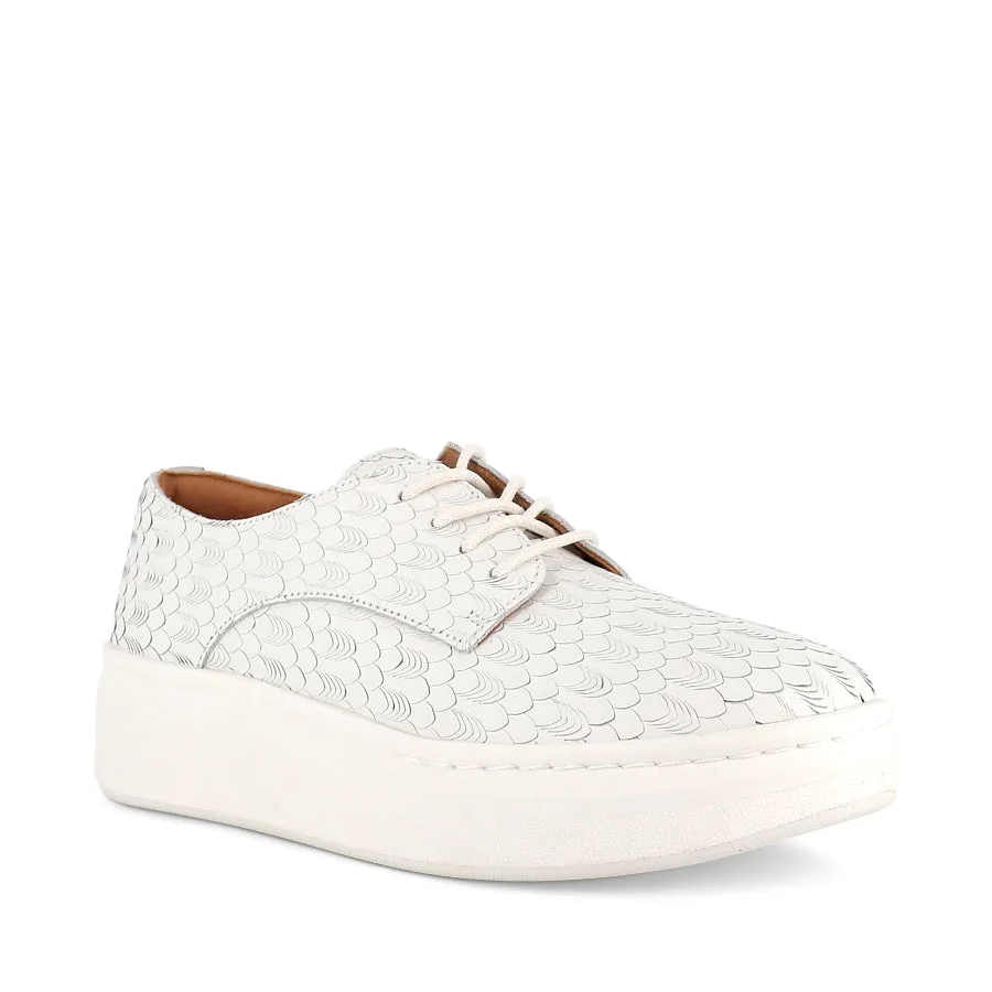 Functional Design Urban Luxury DERBY CITY LACEUP - WHITE GEO LEATHER