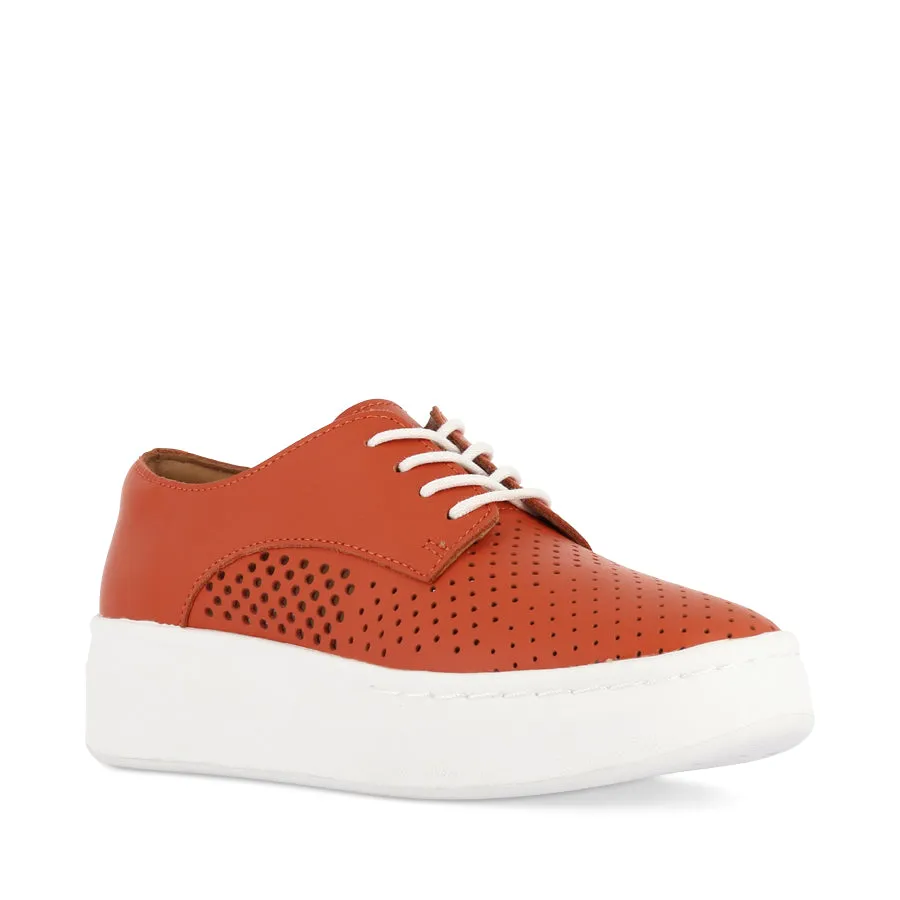 Neutral Cushioning DERBY CITY PUNCH - TANGERINE LEATHER