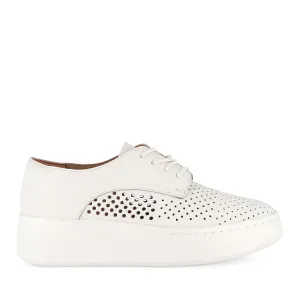 DERBY CITY PUNCH - WHITE LEATHER School Day Stone Path