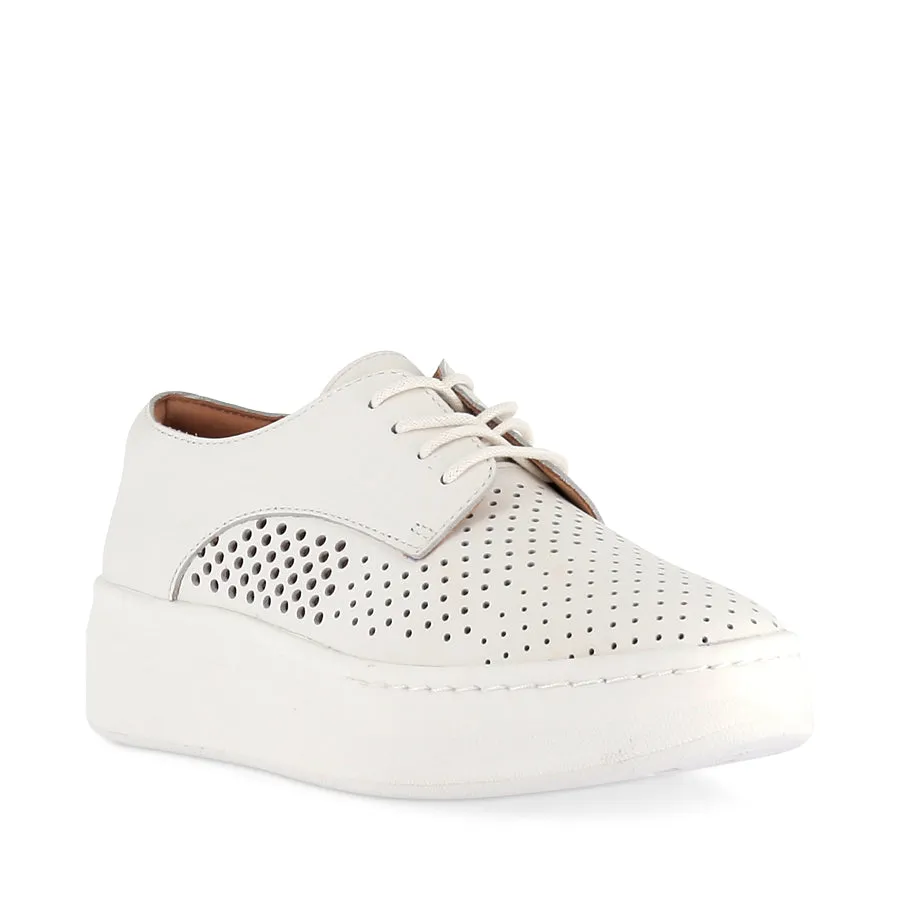 DERBY CITY PUNCH - WHITE LEATHER Built For Walk Torsion System