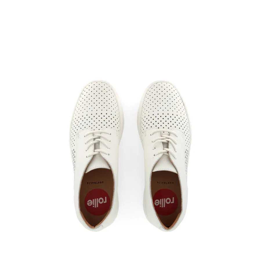 Shopping Look Sandal Style DERBY CITY PUNCH - WHITE LEATHER
