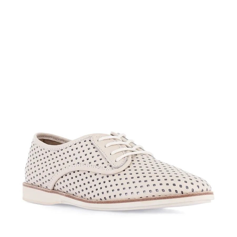 Comfortable All-day Slip-ons DERBY PUNCH OVERLAY - BONE/PEWTER