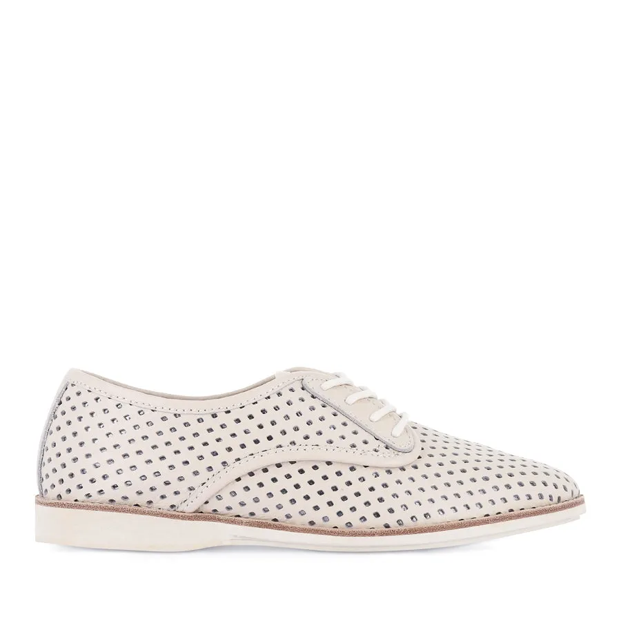 DERBY PUNCH OVERLAY - BONE/PEWTER Stylish Everyday Shoes