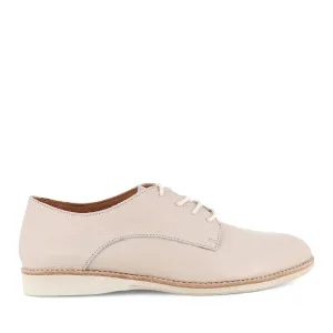 True Steps Durable Sole DERBY SUPER SOFT - BONE LEATHER