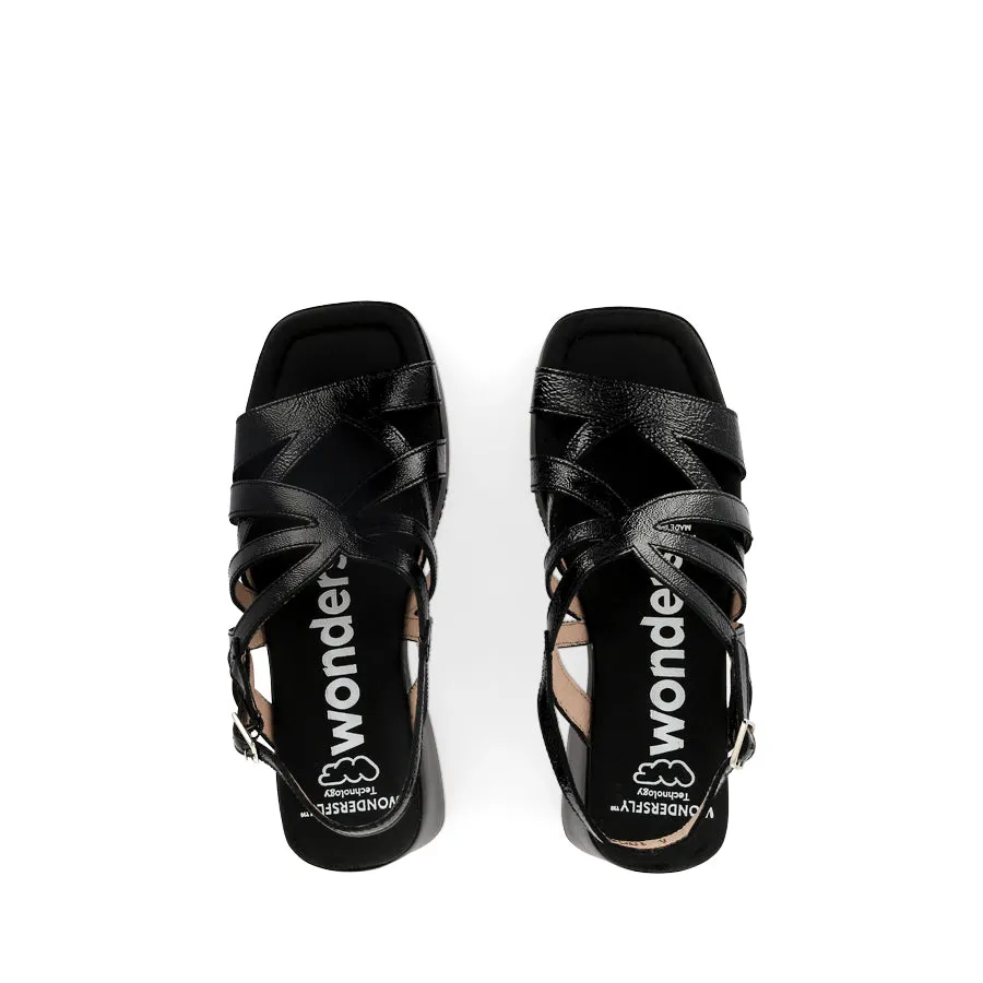 Casual Slip-ons Travel-Ready Shoes DIAS D-1003 - BLACK PATENT LEATHER