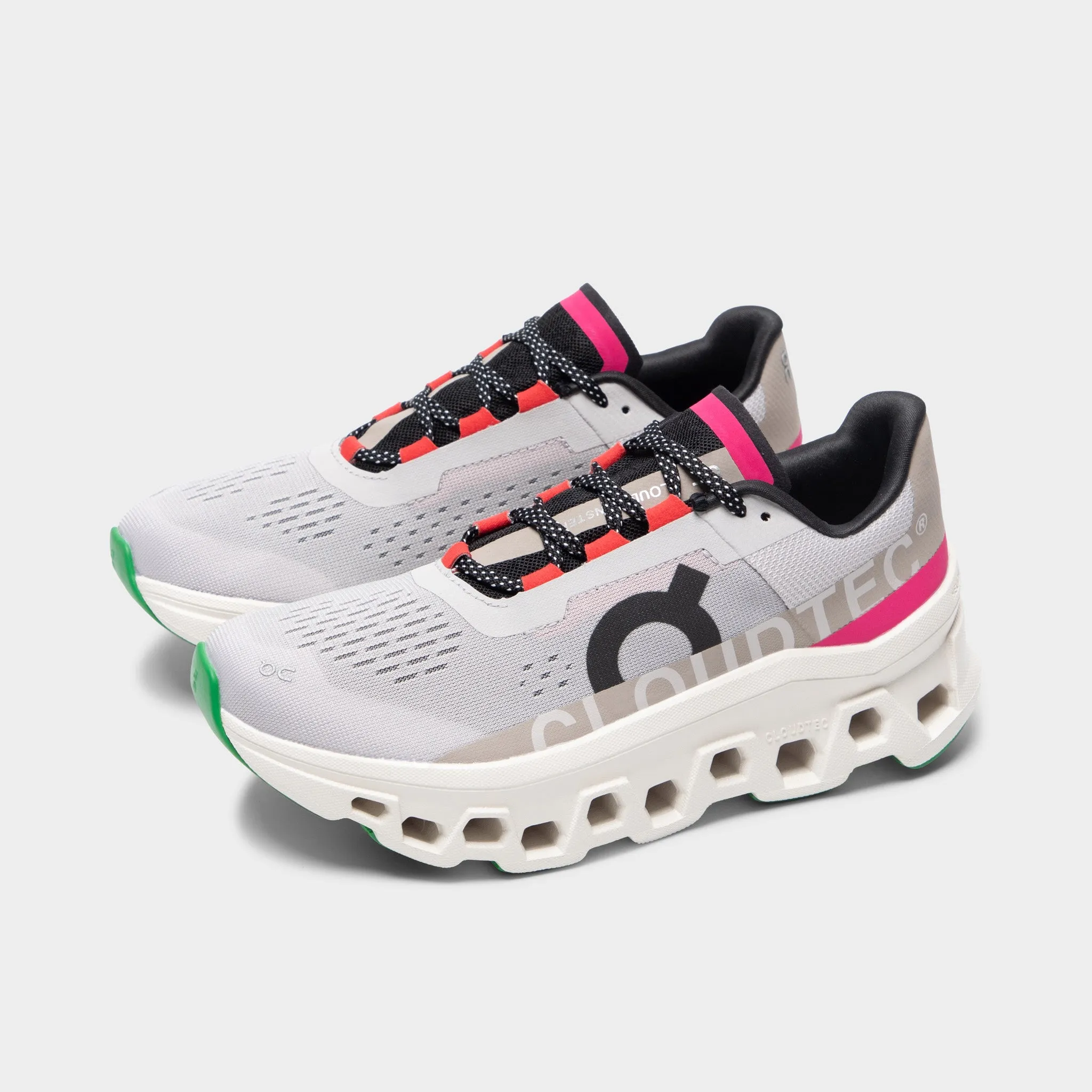 Comfortable Midsole On Women's Cloudmonster 1 Ivory / Silver