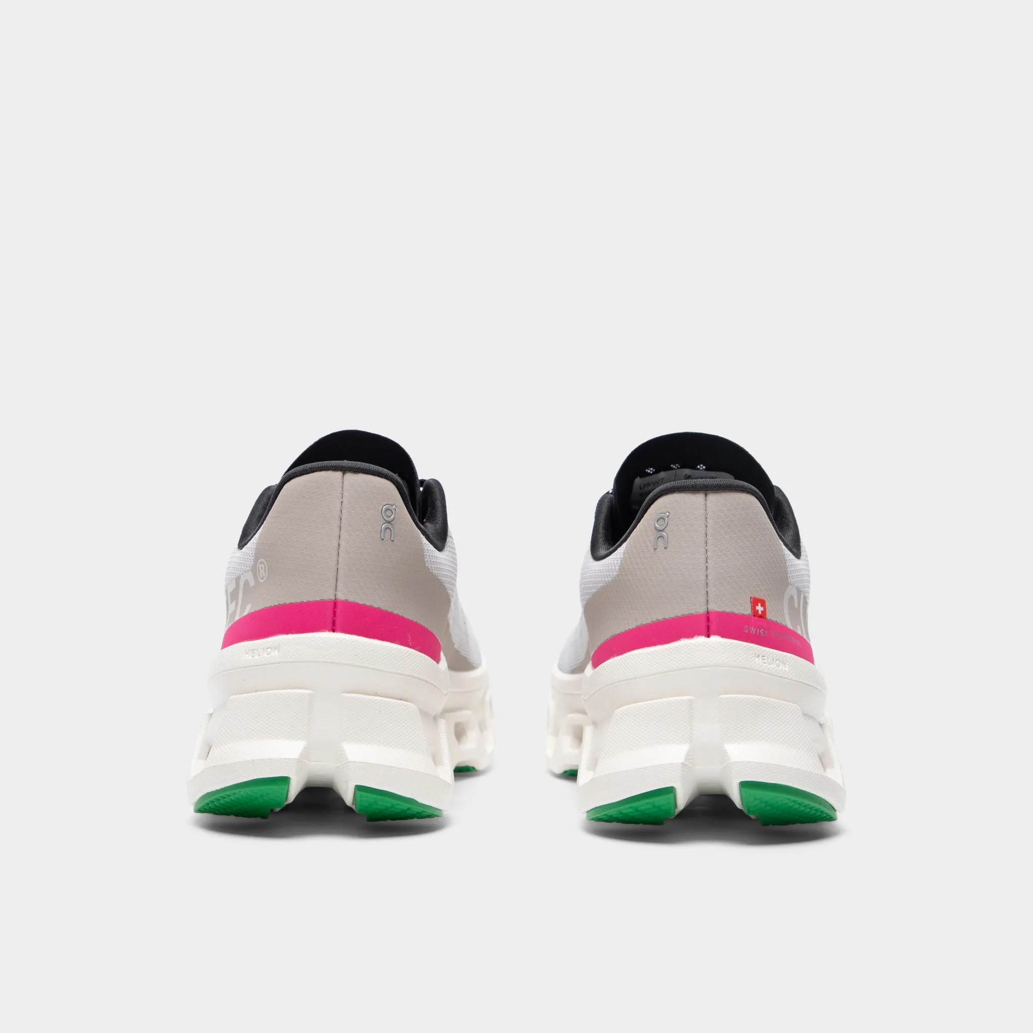 On Women's Cloudmonster 1 Ivory / Silver Slip Resistant Grooves