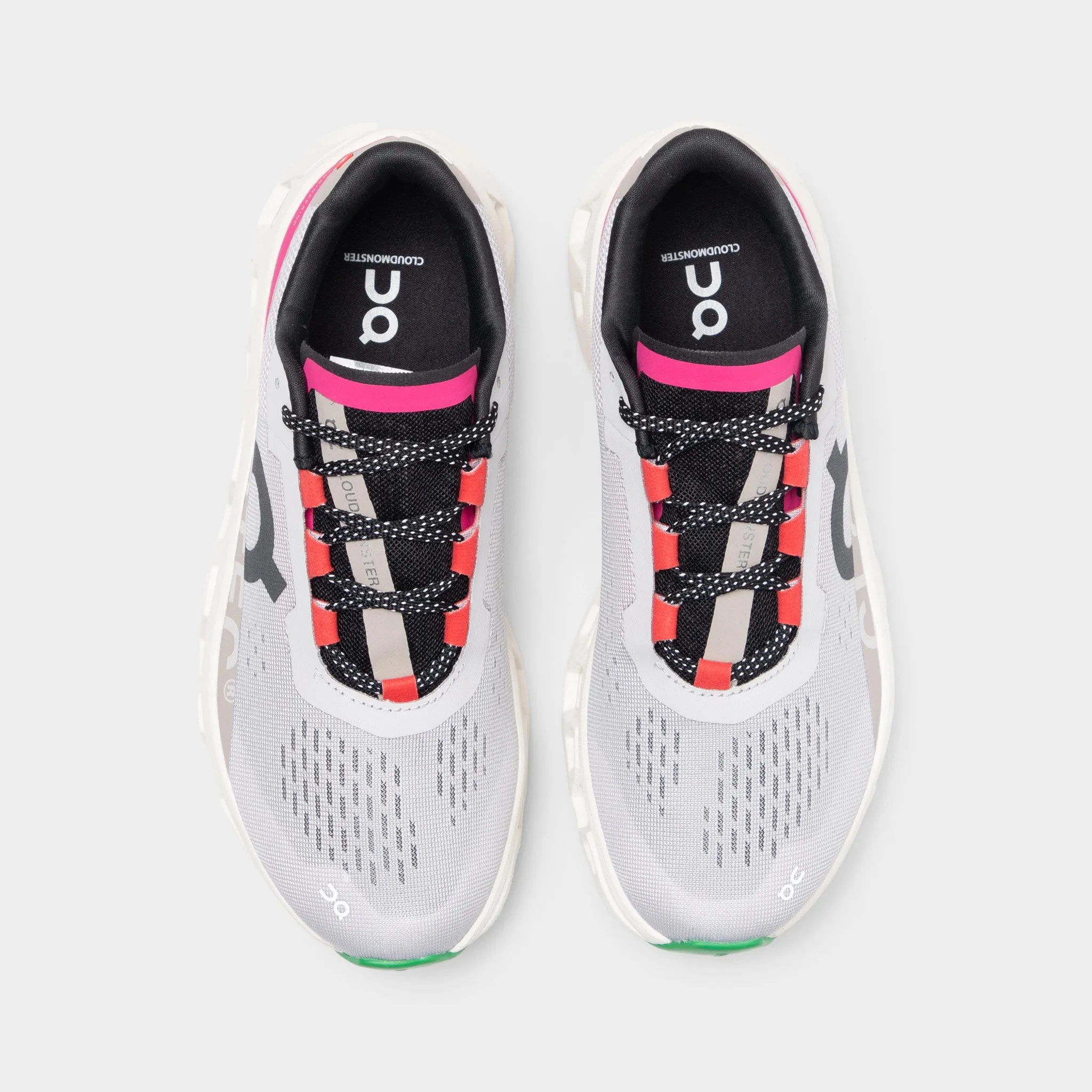 On Women's Cloudmonster 1 Ivory / Silver Foot Glide Freedom Steps