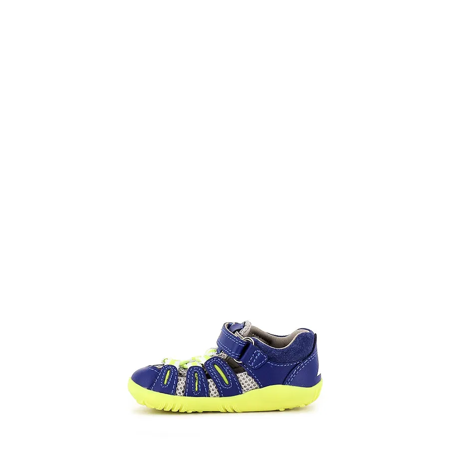 Padded collar Open Sides SUMMIT STEP UP - BLUEBERRY/NEON
