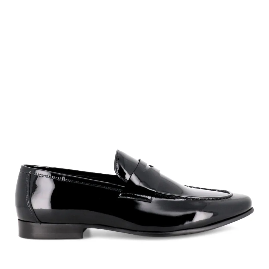 DEVAN - BLACK PATENT Campus Style Casual Shoes