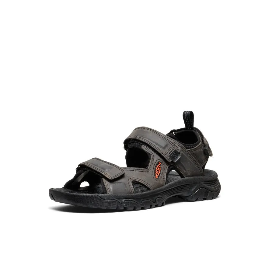 Men's Targhee III Open Toe Sandal  |  Grey/Black Running Shoes Sleek Finish