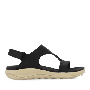 DISTRICT 4 LUXE BACKSTRAP (L) - BLACK Trendy Footwear For Travel Stylish Outdoor Sandals