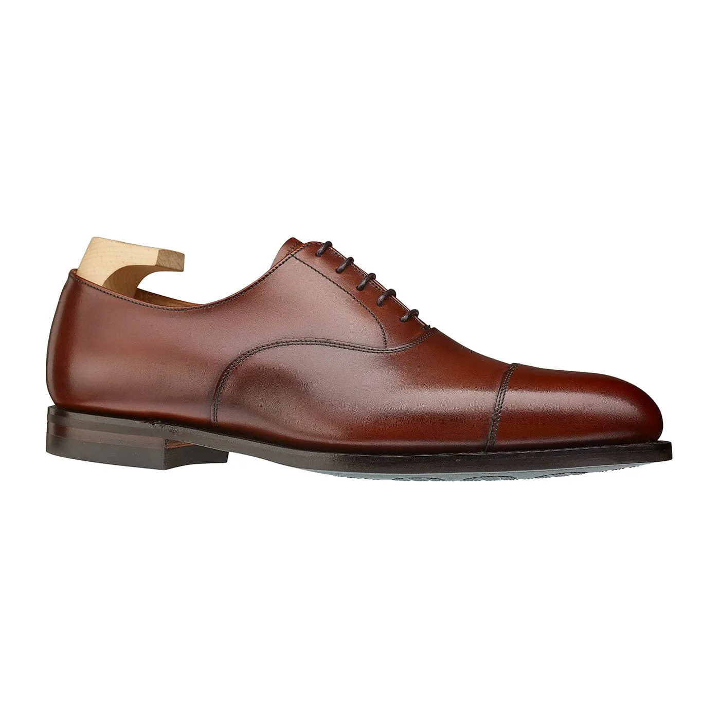 Dorset 2 Chestnut Burnished Calf Stitched Oxfords Comfort Step On