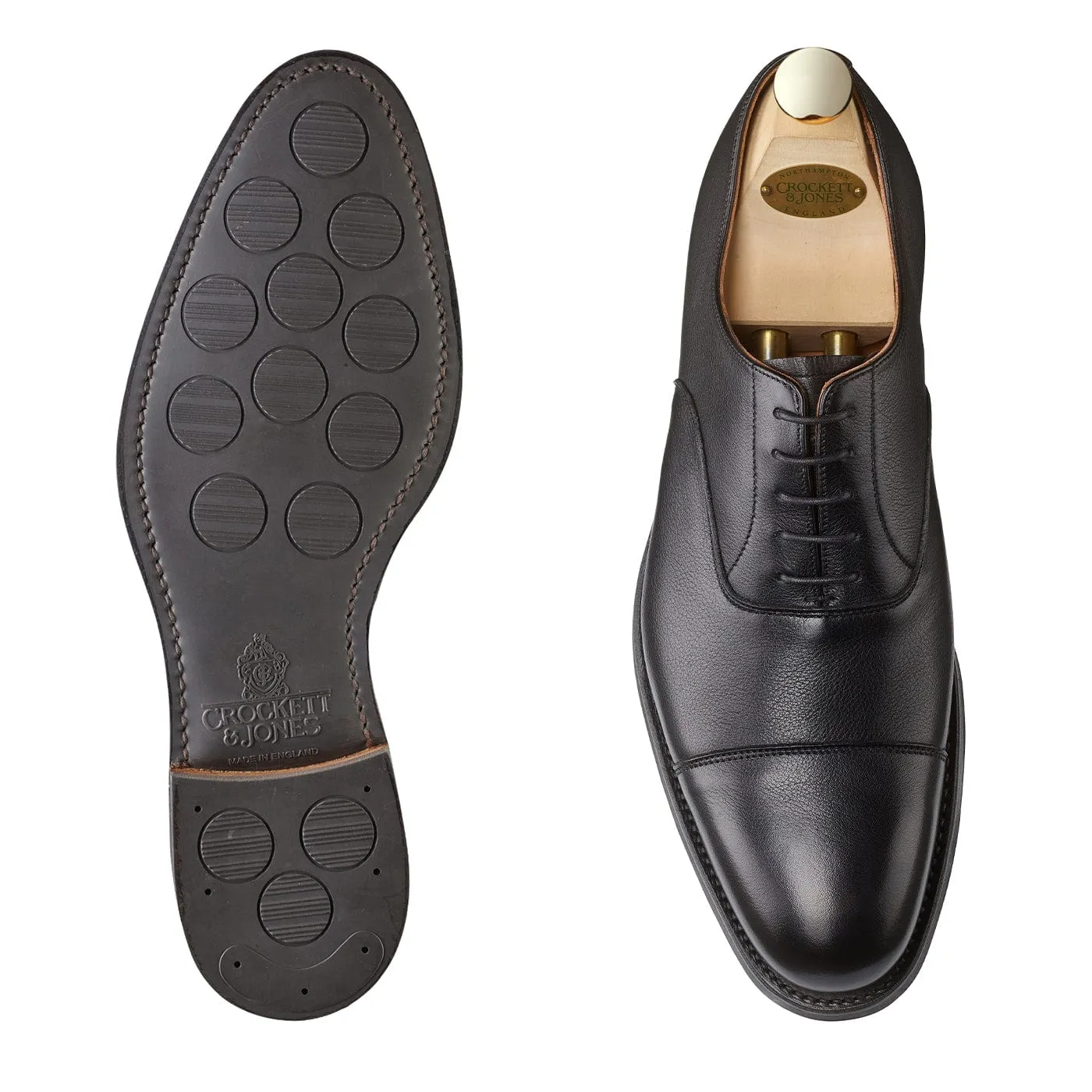 Stylish Walk Dorset Black Milled Calf