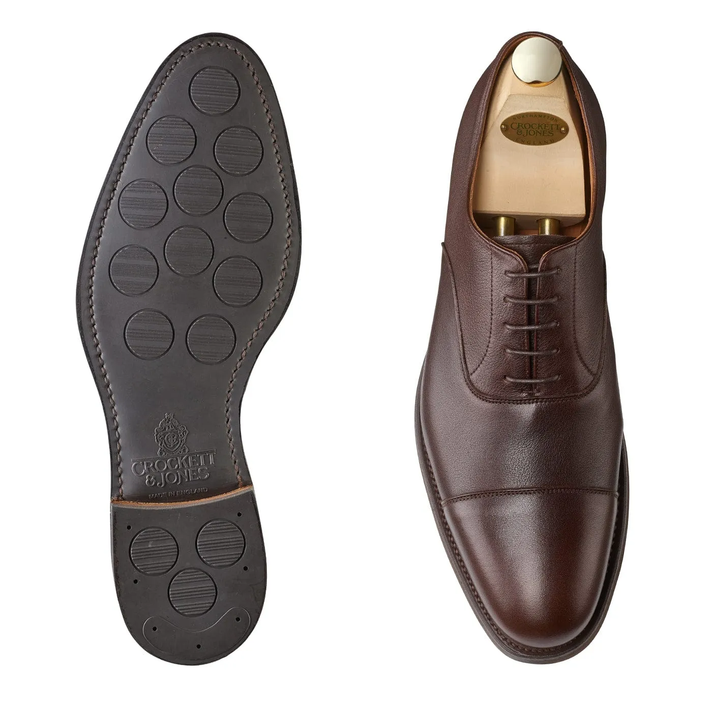 Dorset Dark Brown Milled Calf Breathable mesh Celebration Oxfords