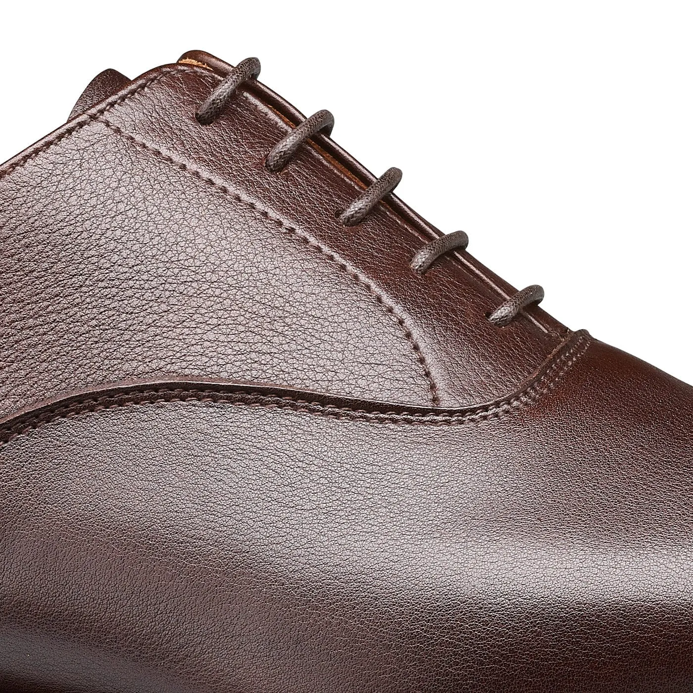 Dapper Oxfords Chic Comfort Dorset Dark Brown Milled Calf