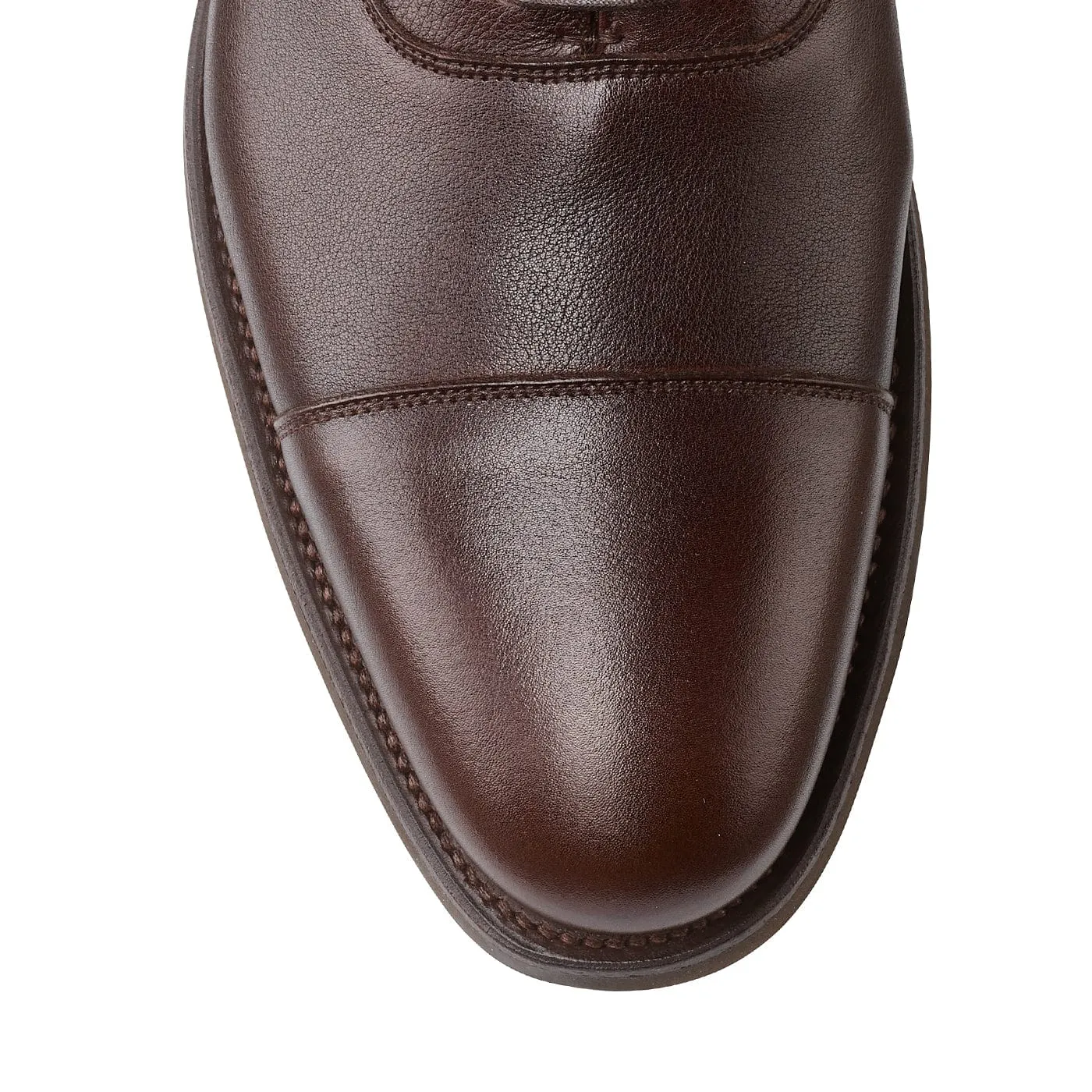 Dorset Dark Brown Milled Calf Handmade Oxfords Leather Fit Shoes