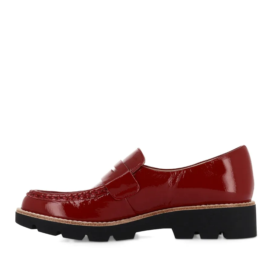 Go Easy DORTE - DARK RED PATENT LEATHER