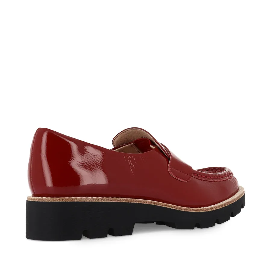 Effortless Chic Safe Path Lane DORTE - DARK RED PATENT LEATHER