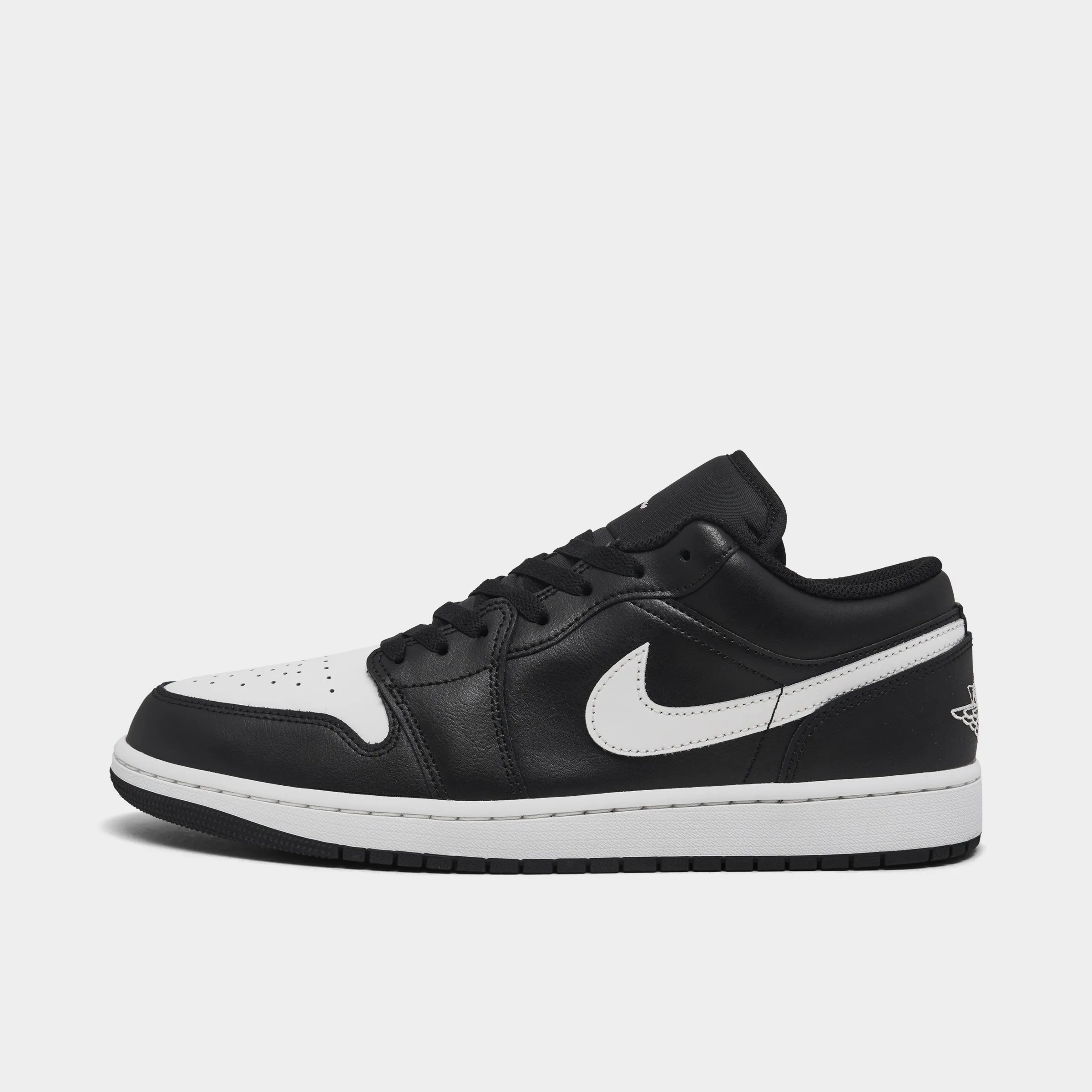 Jordan 1 Low Black / Summit White Stitch Free Construction Easy Entry