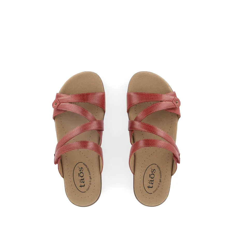 Casual Vibes DOUBLE U - RED LEATHER