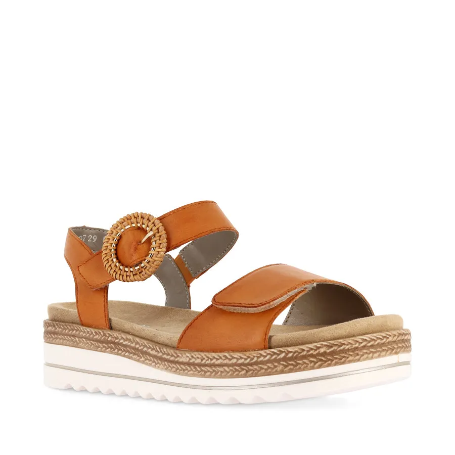 Quick Slide DRAMA D0Q52 - MANDARINE LEATHER
