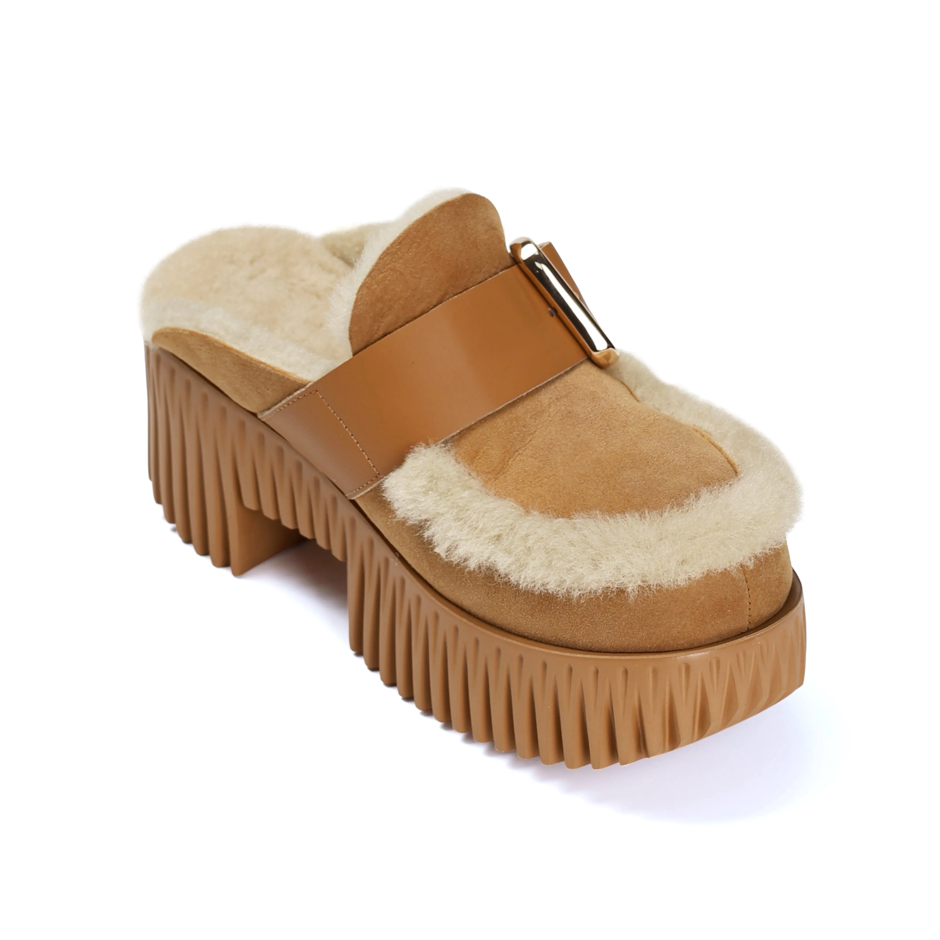 Core Support 4CCCCEES PLIA AMBER CLOGS - CAMEL