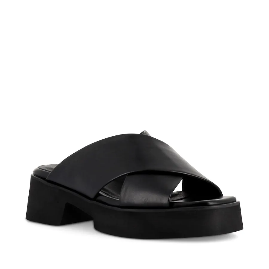 DUELLER - BLACK BLACK LEATHER Wear Anywhere