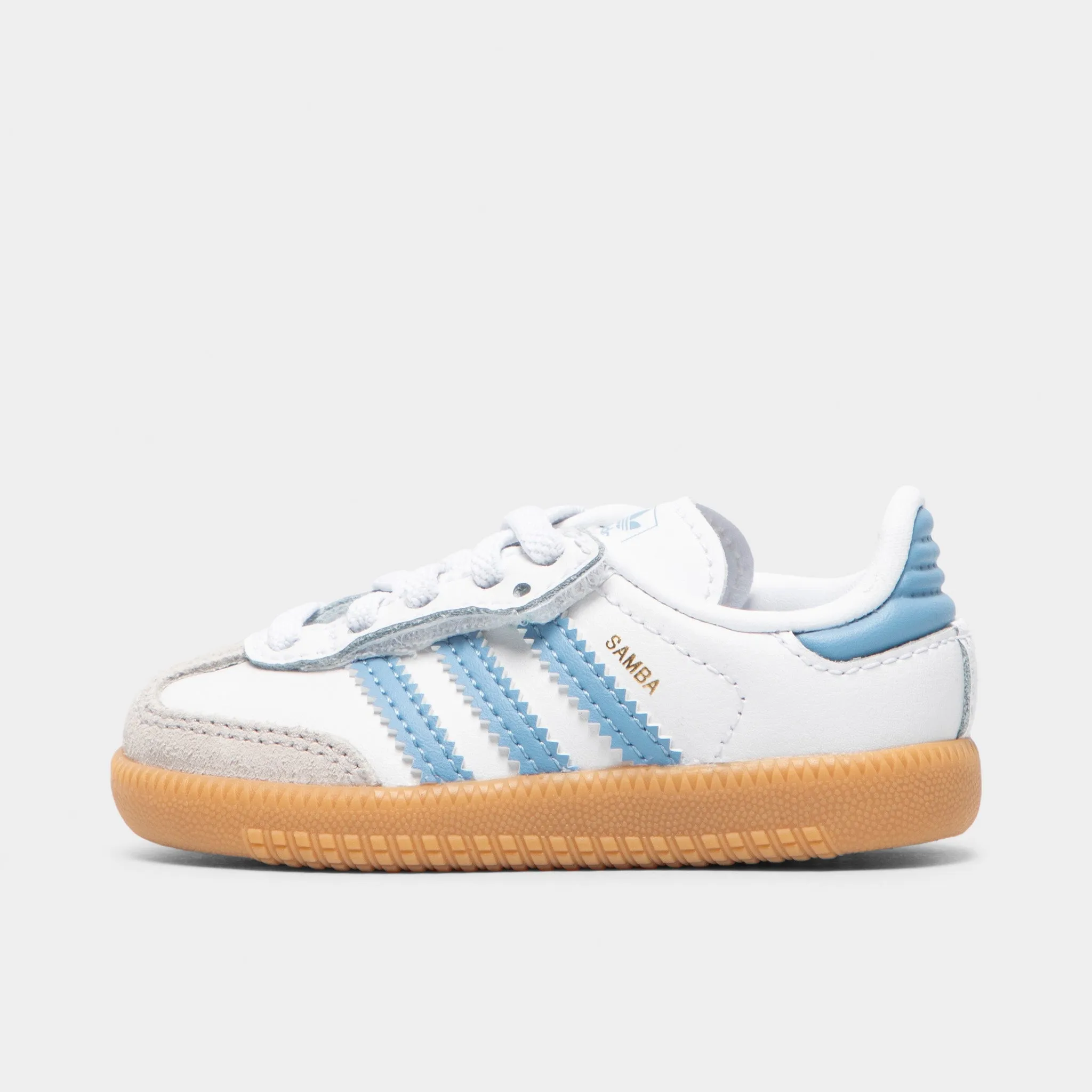 Variable Density Padding adidas Infants' Samba OG White / Ash Blue - Gum