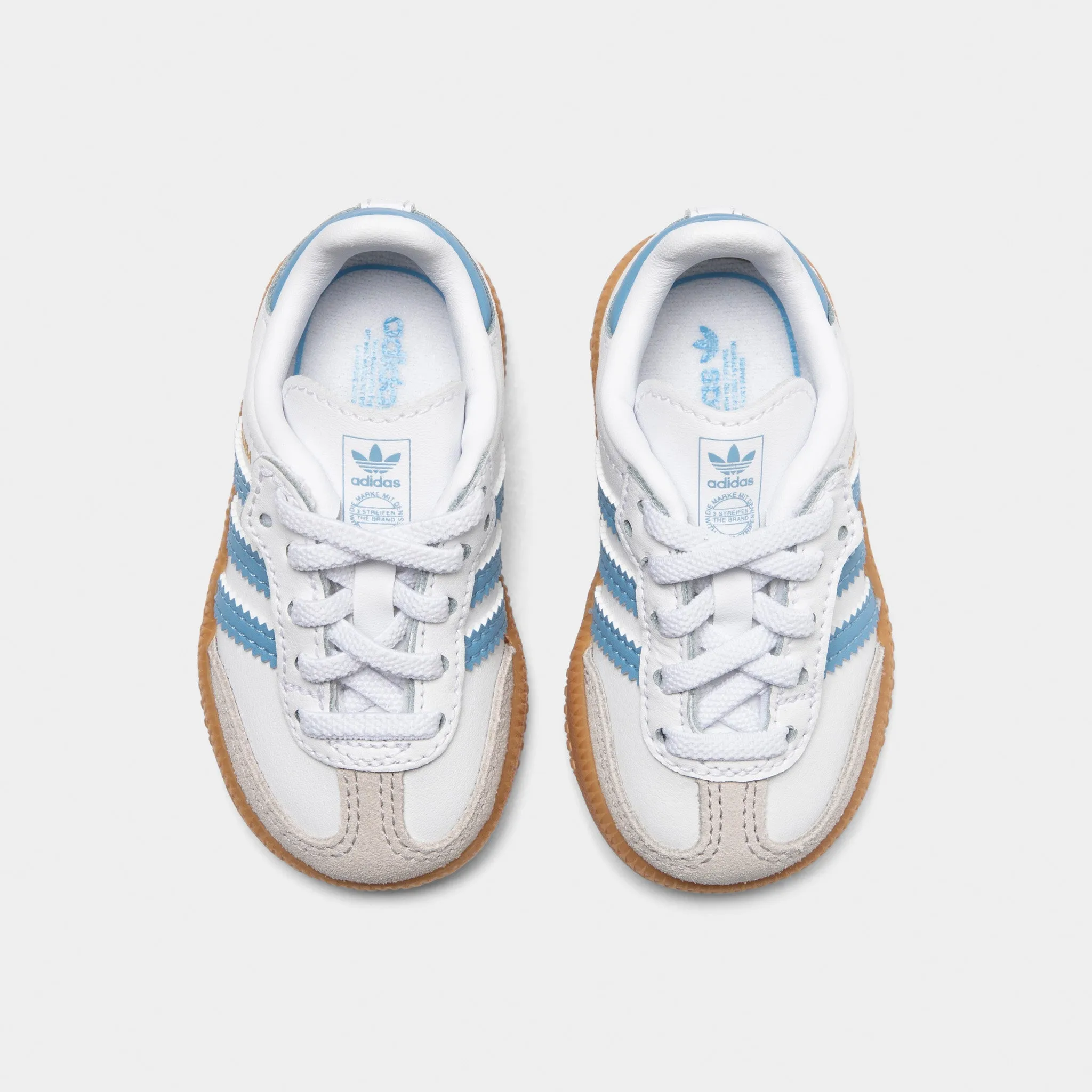 adidas Infants' Samba OG White / Ash Blue - Gum Back Tab
