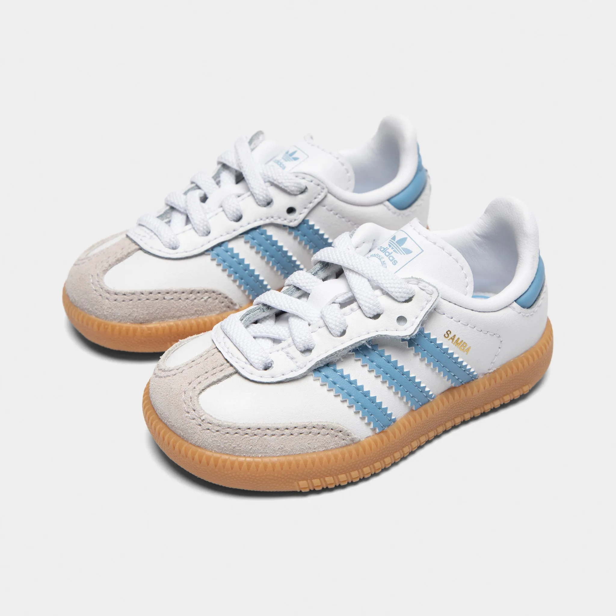 Modern sole Fast Step adidas Infants' Samba OG White / Ash Blue - Gum
