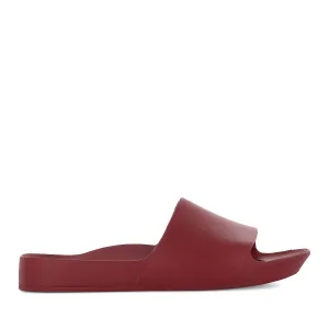 ARCH SUPPORT SLIDES - SANGRIA RED Non Slip Sole