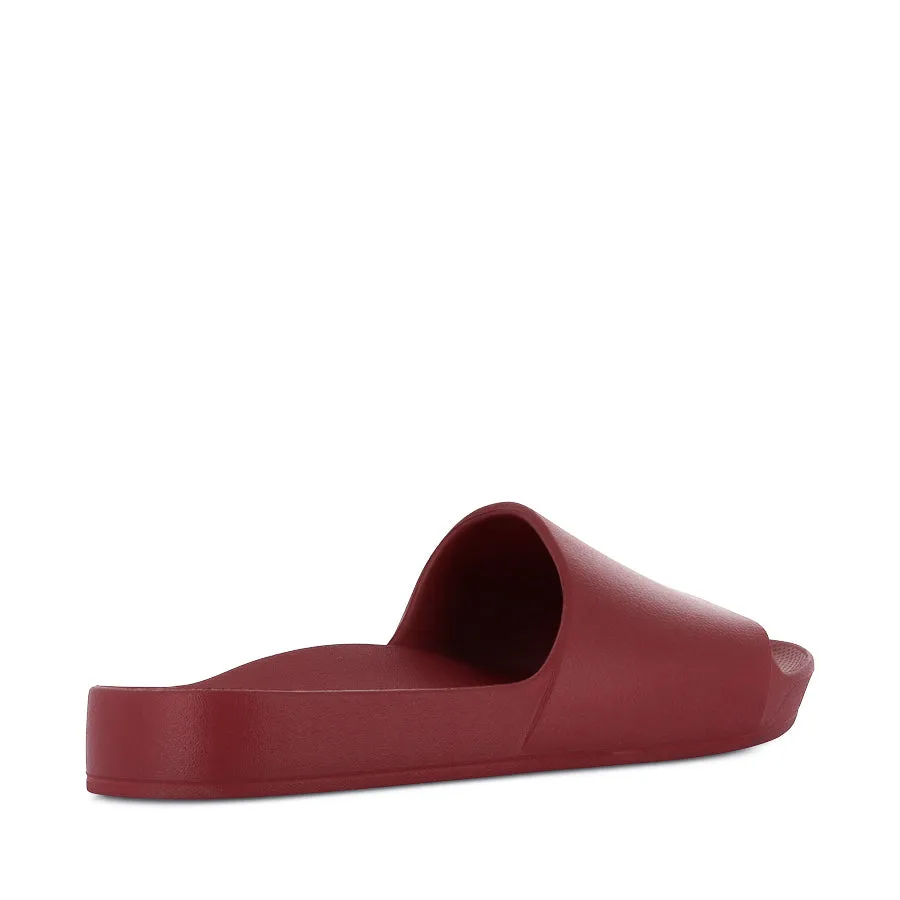 ARCH SUPPORT SLIDES - SANGRIA RED Trail Running