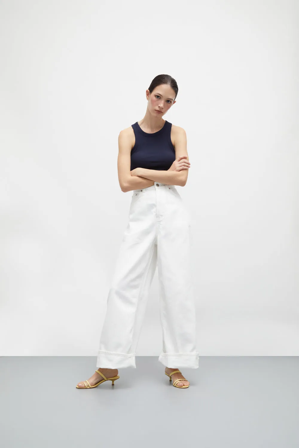 Daisy Sandals in Vanilla Leather Heel Care Style Meets Comfort Footwear