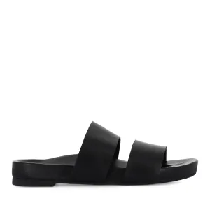 Sleek And Comfy DAISY - BLACK BLACK LEATHER