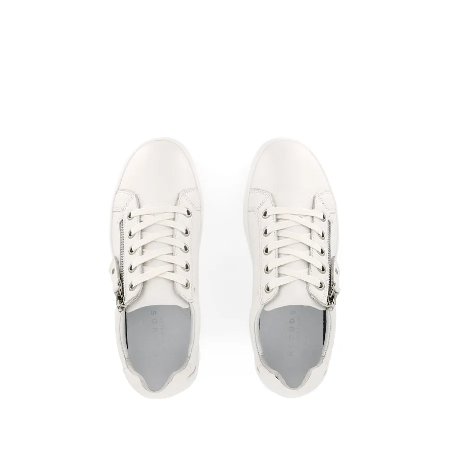 CARA - WHITE LEATHER Anti Fatigue Technology Synthetic
