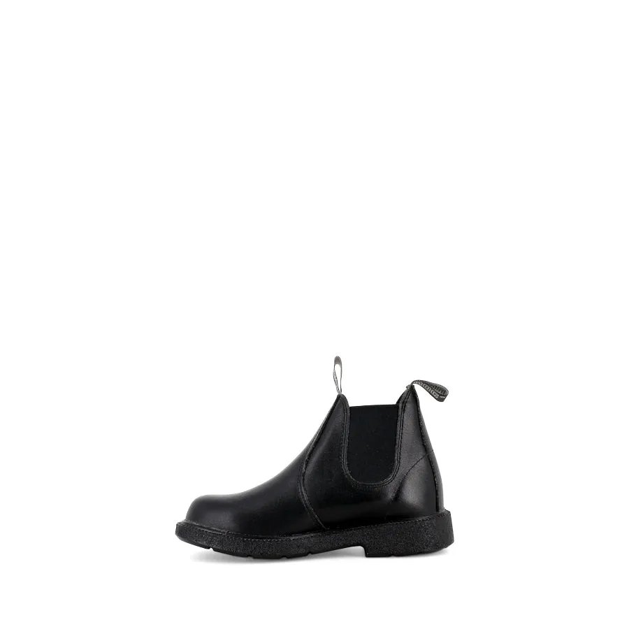 JEEPERS JNR - BLACK LEATHER Flexible Movement