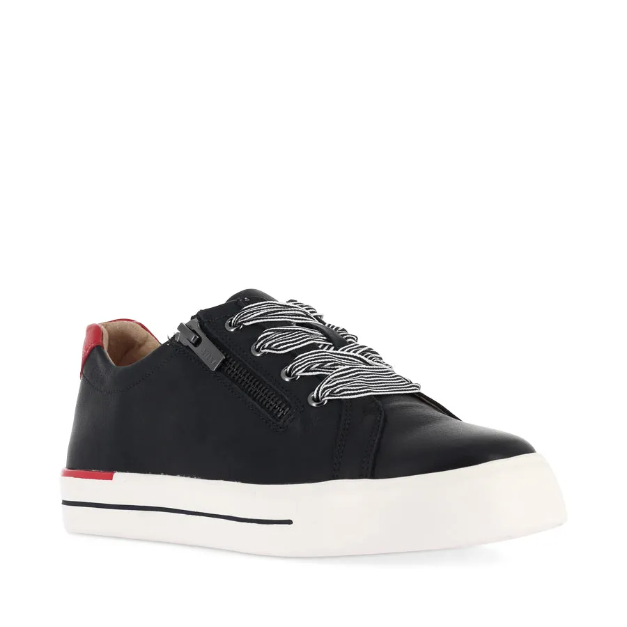 Body Movement AUDRY W - NAVY RED LEATHER