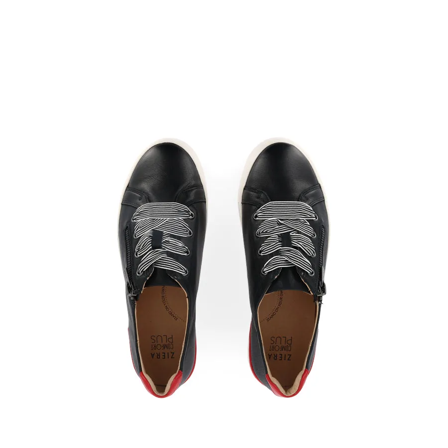 Smooth exterior AUDRY W - NAVY RED LEATHER