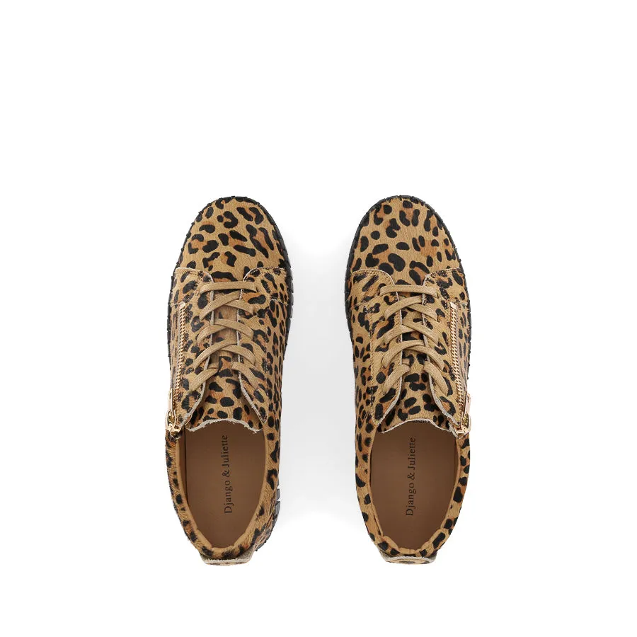 Move Free Slip On Style BUMP - TAN LEOPARD PONY